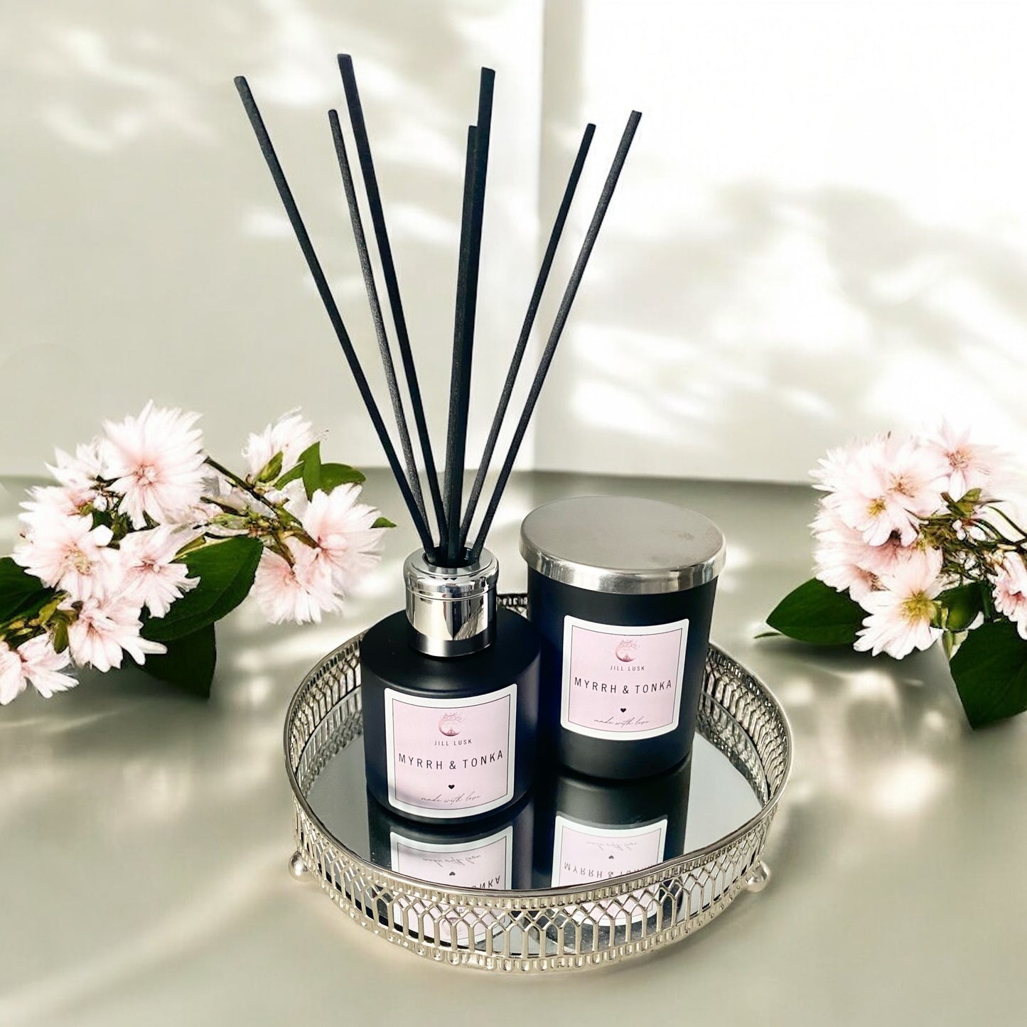 Candle & Diffuser Gift Box - Black Candle & Black Diffuser