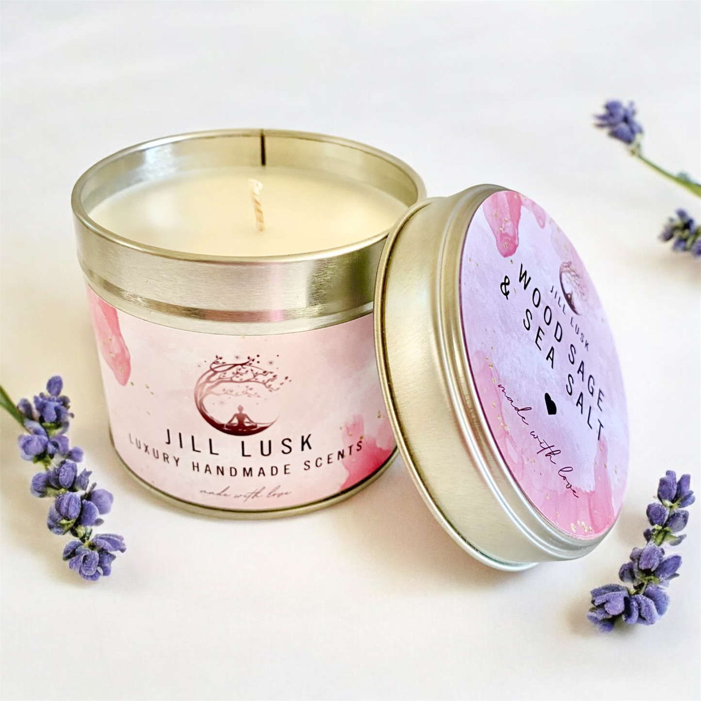 20cl Silver Candle Tin