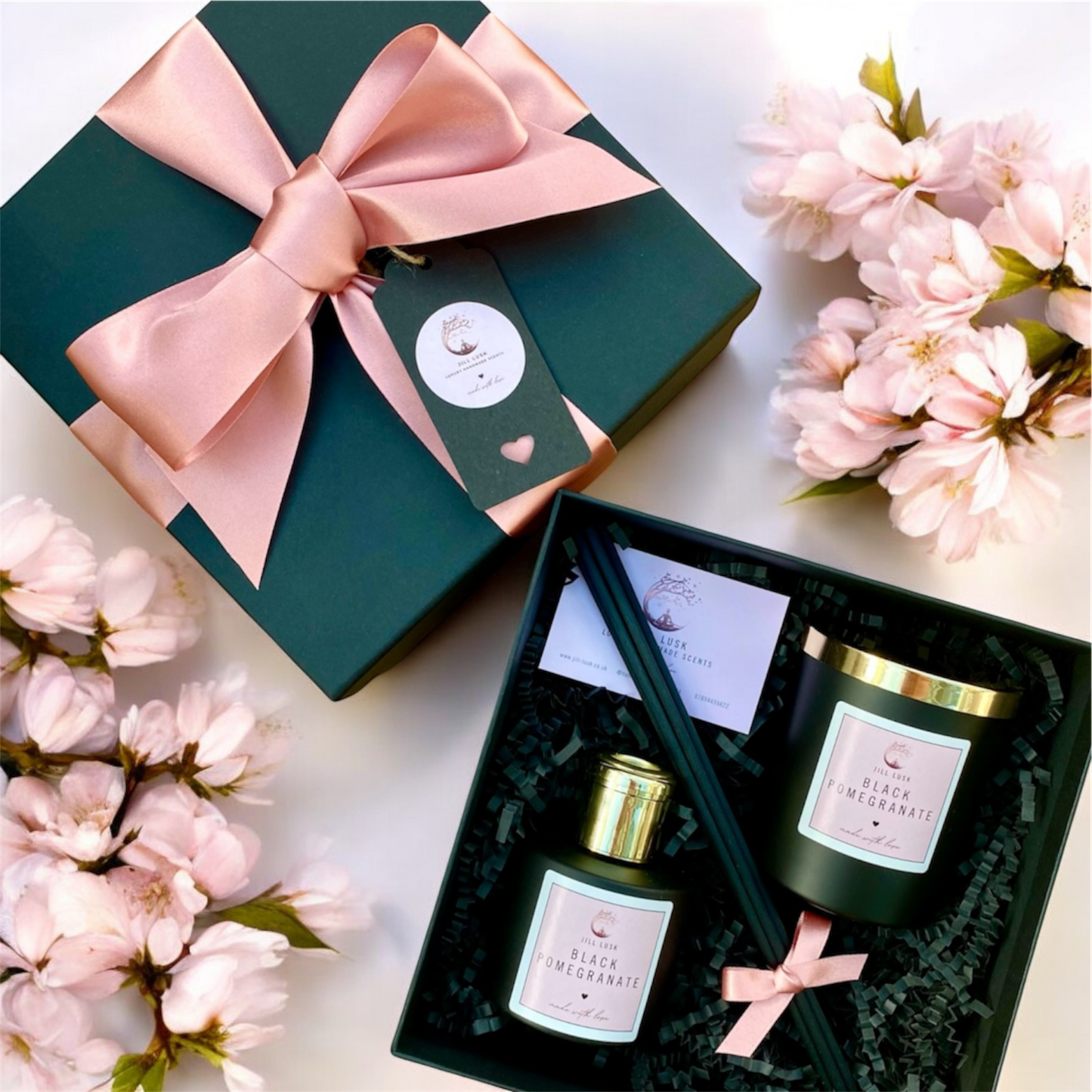 Candle & Diffuser Gift Box - Black Candle & Black Diffuser