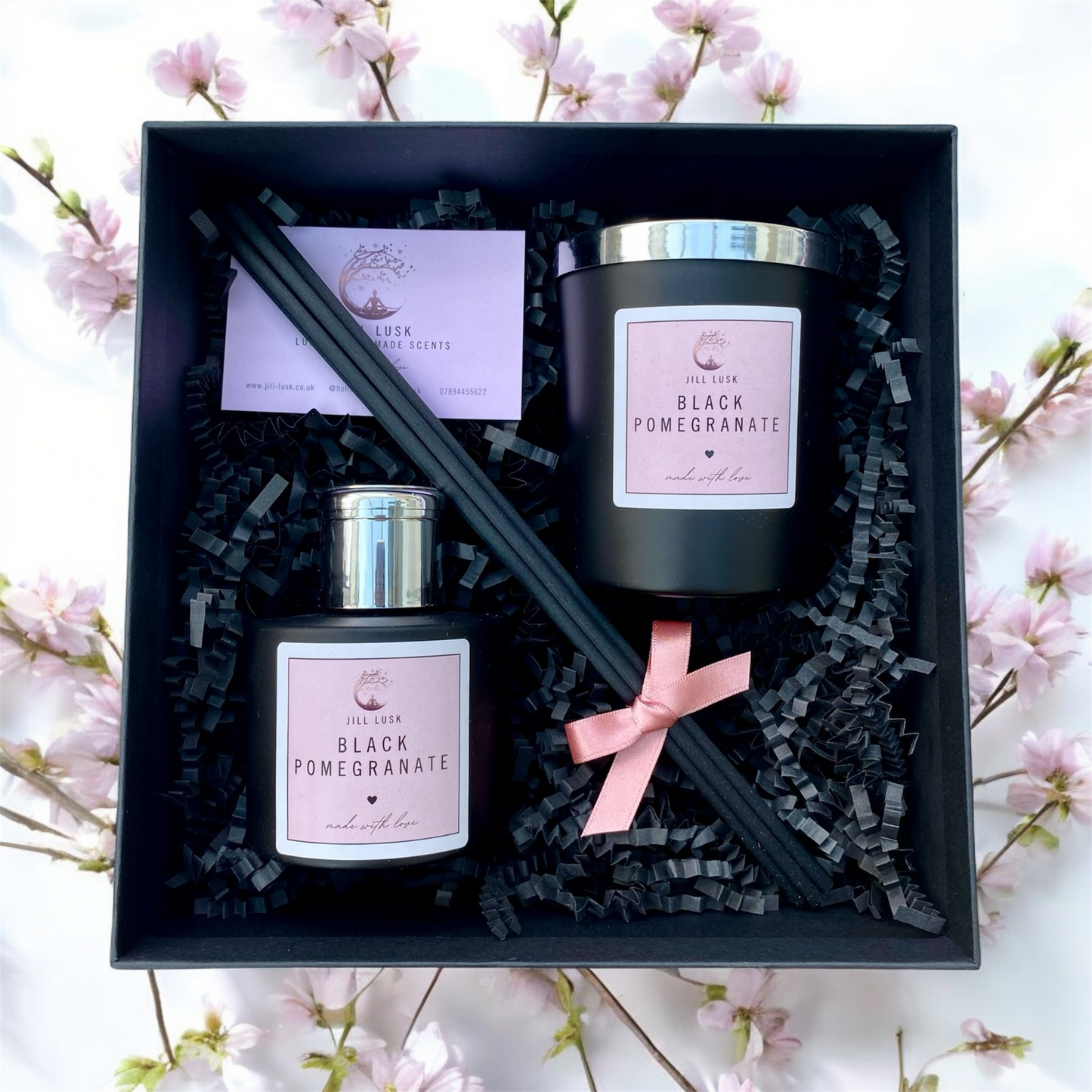 Candle & Diffuser Gift Box - Black Candle & Black Diffuser