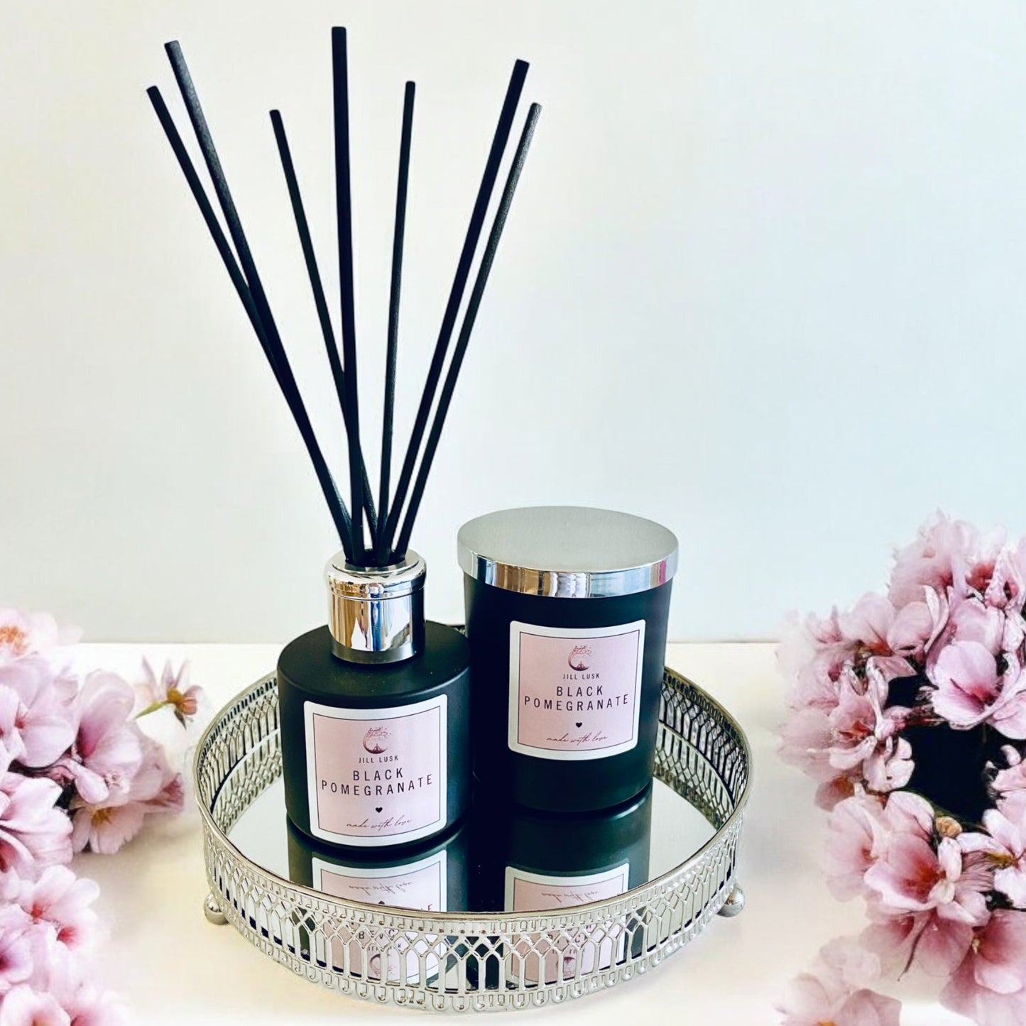 Candle & Diffuser Gift Box - Black Candle & Black Diffuser