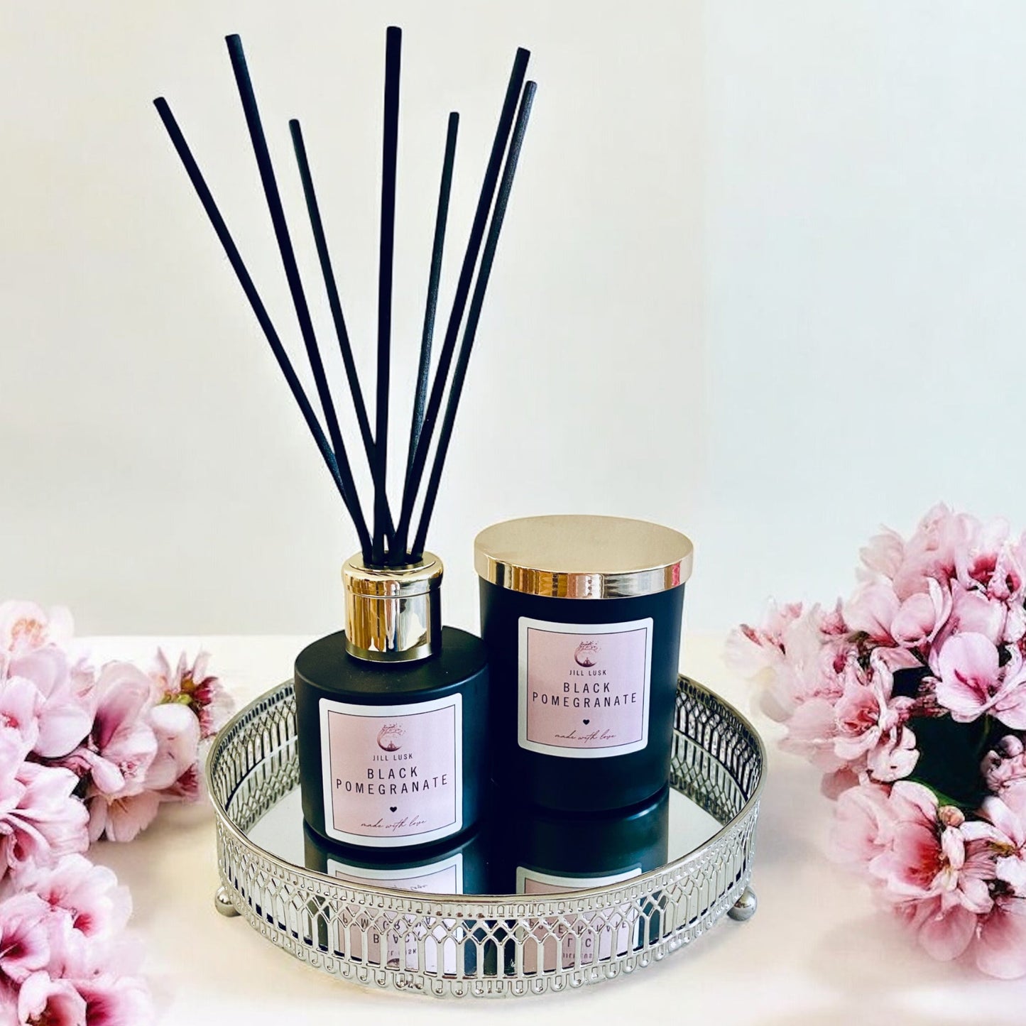 Candle & Diffuser Gift Box - Black Candle & Black Diffuser