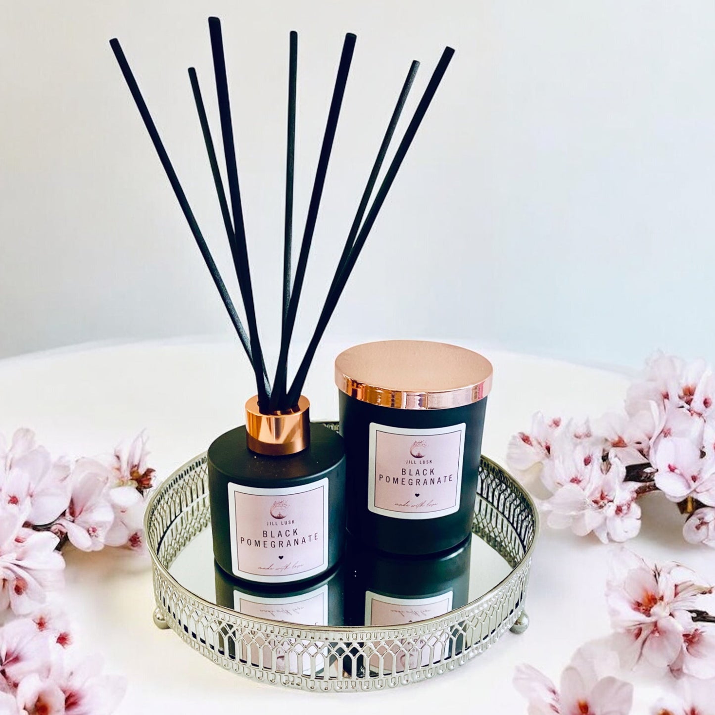 Candle & Diffuser Gift Box - Black Candle & Black Diffuser