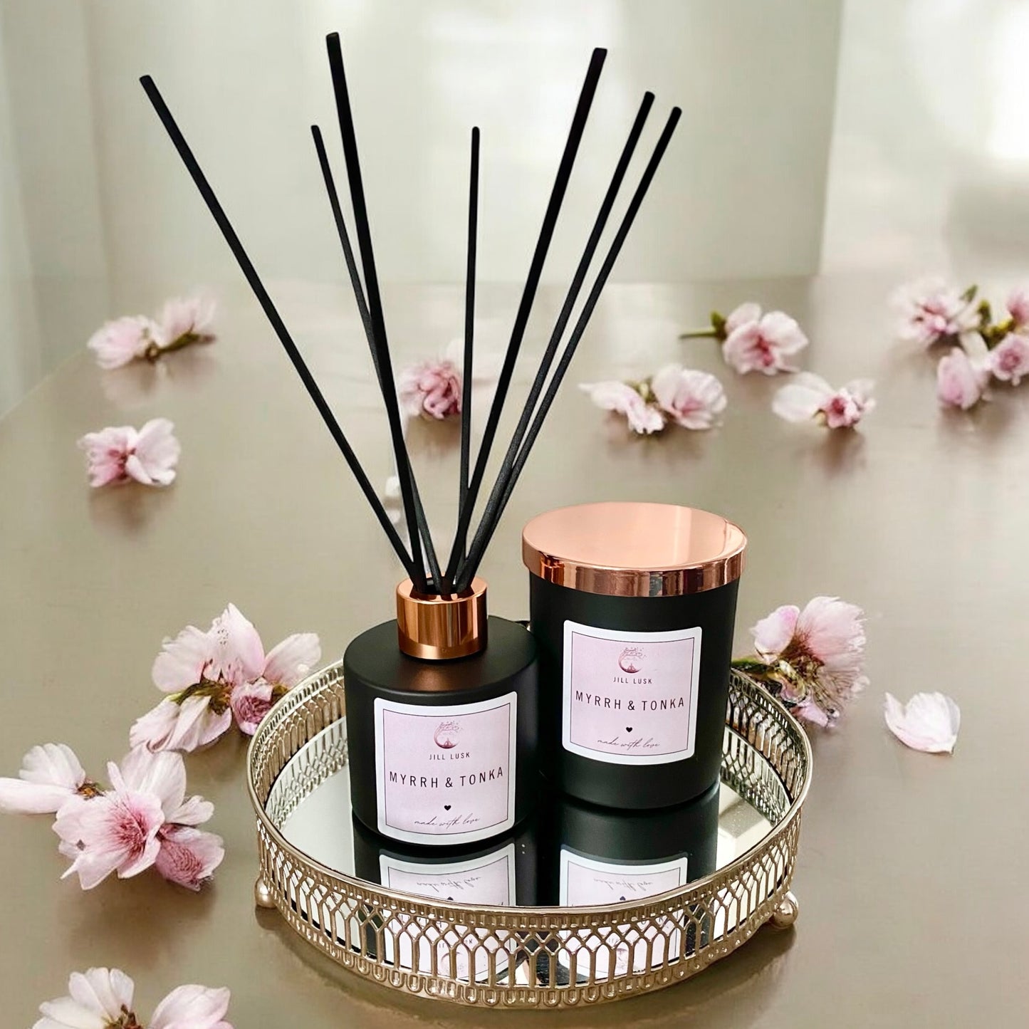 Candle & Diffuser Gift Box - Black Candle & Black Diffuser