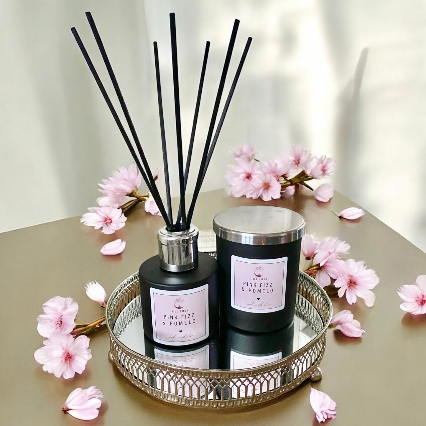 Candle & Diffuser Gift Box - Black Candle & Black Diffuser