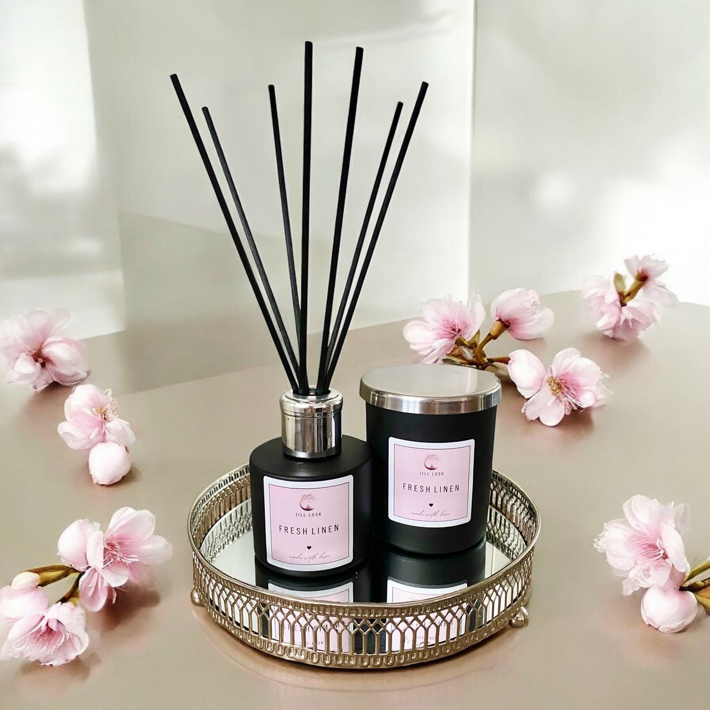 Candle & Diffuser Gift Box - Black Candle & Black Diffuser