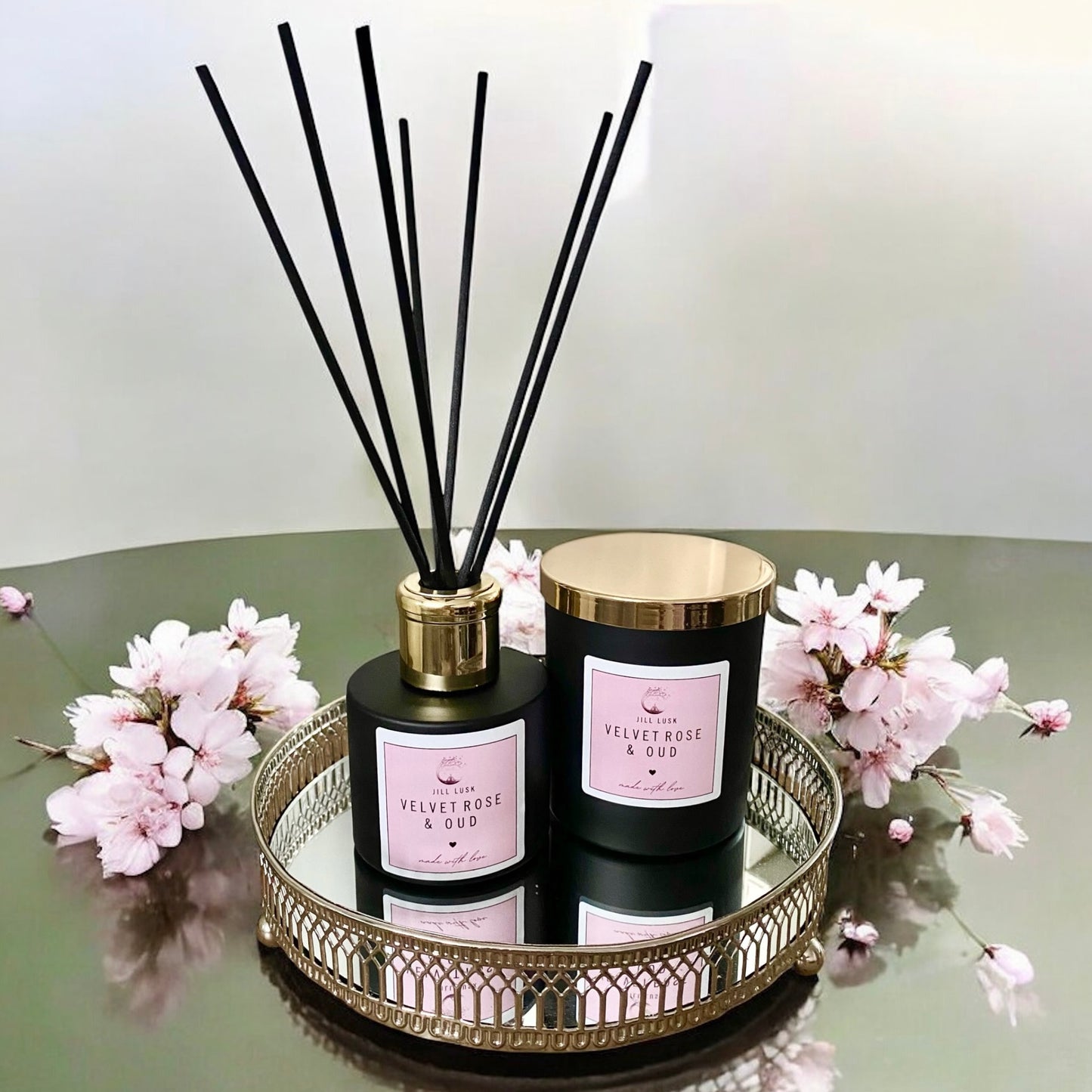 Candle & Diffuser Gift Box - Black Candle & Black Diffuser