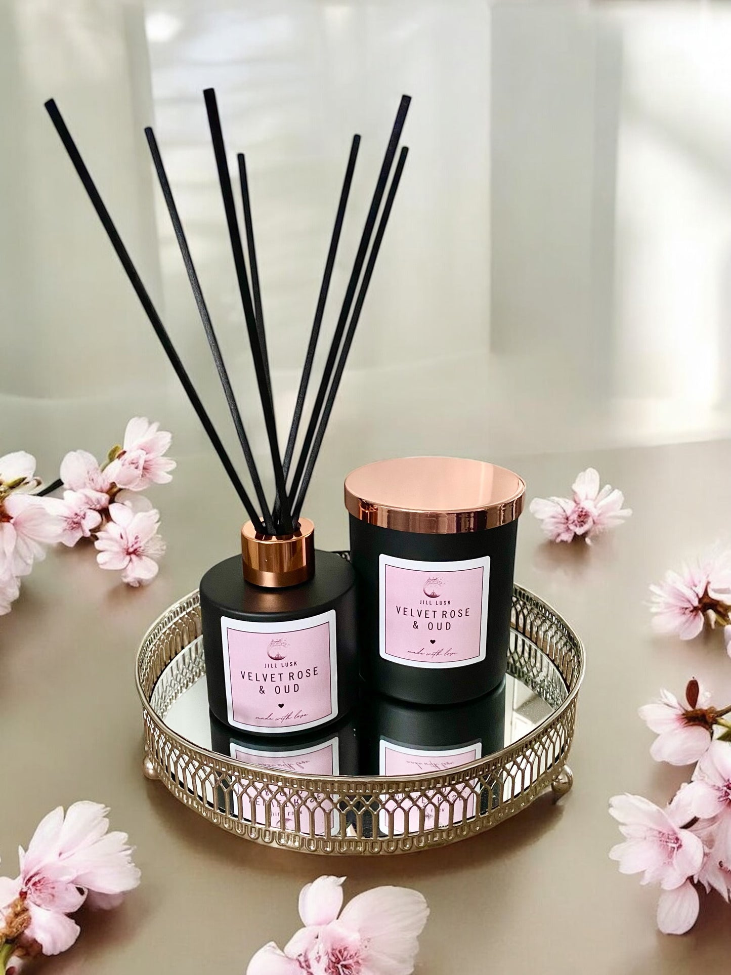 Candle & Diffuser Gift Box - Black Candle & Black Diffuser