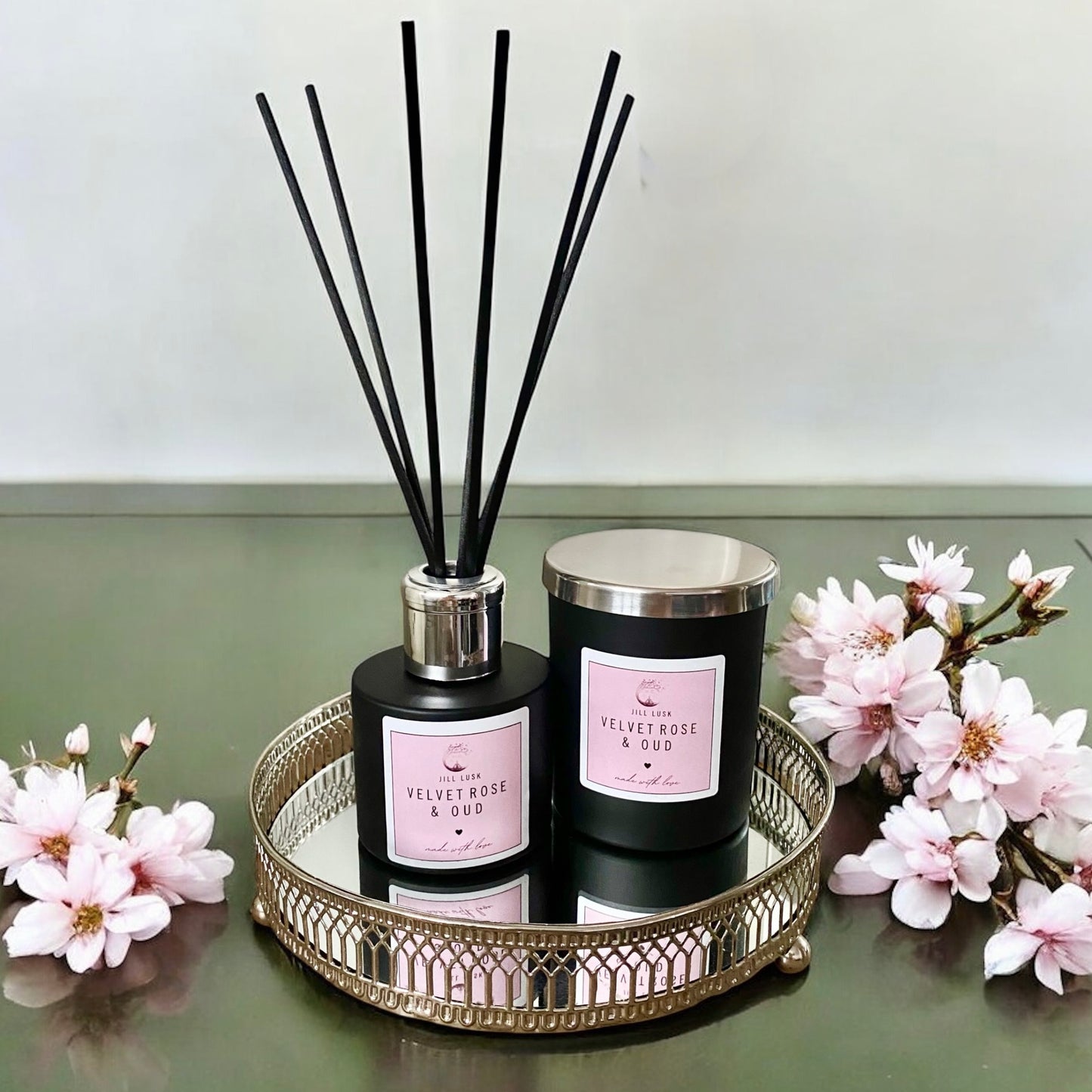 Candle & Diffuser Gift Box - Black Candle & Black Diffuser
