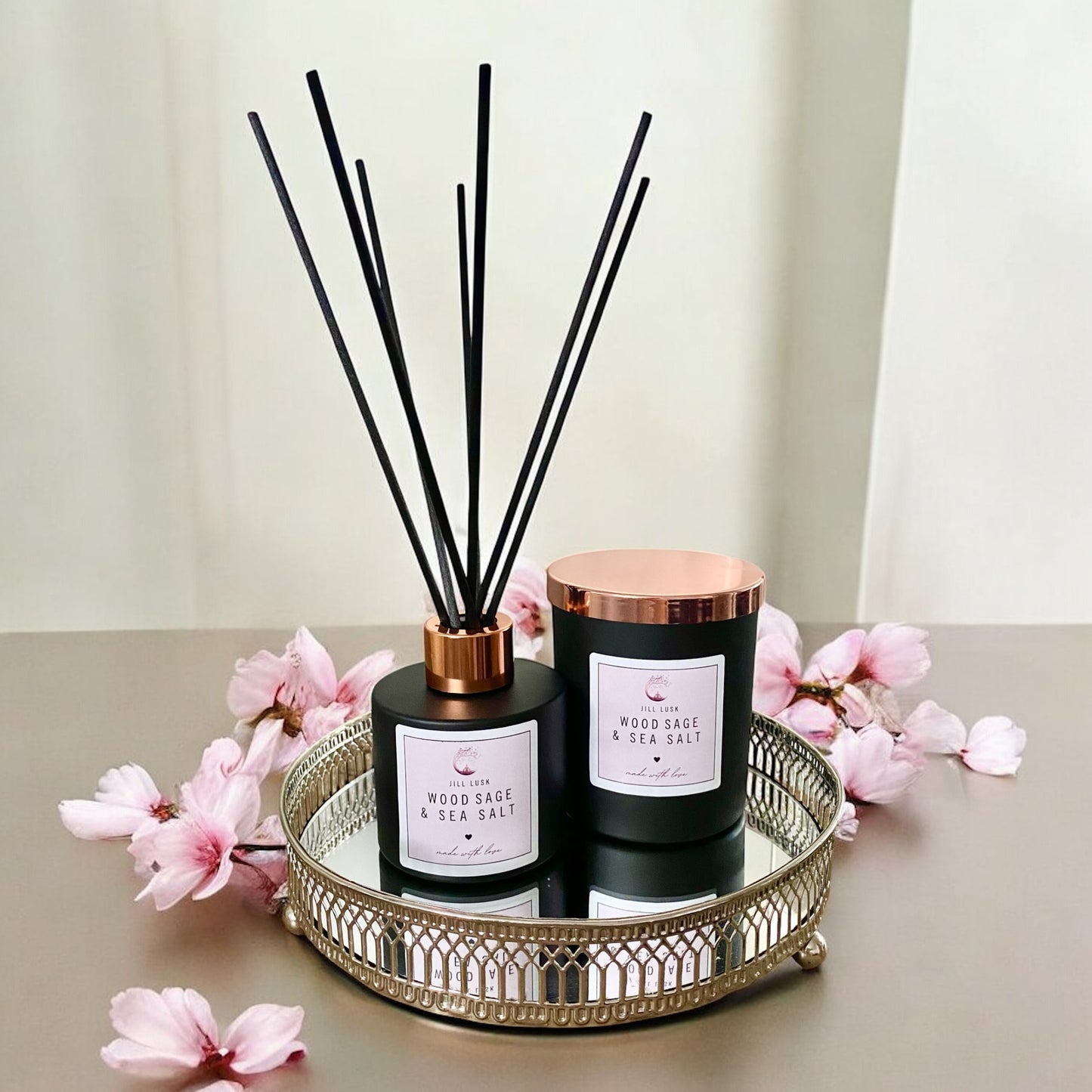 Candle & Diffuser Gift Box - Black Candle & Black Diffuser