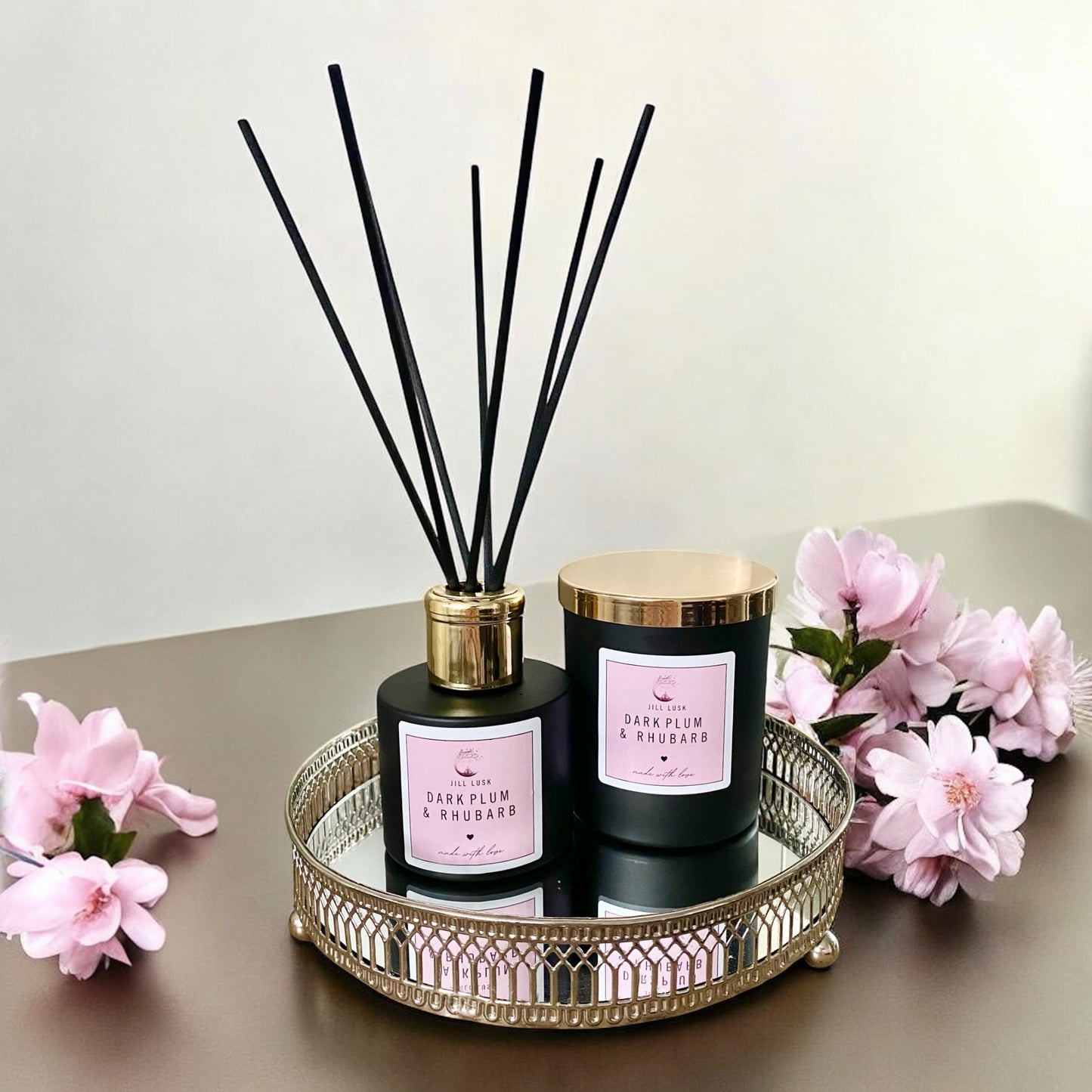 Candle & Diffuser Gift Box - Black Candle & Black Diffuser