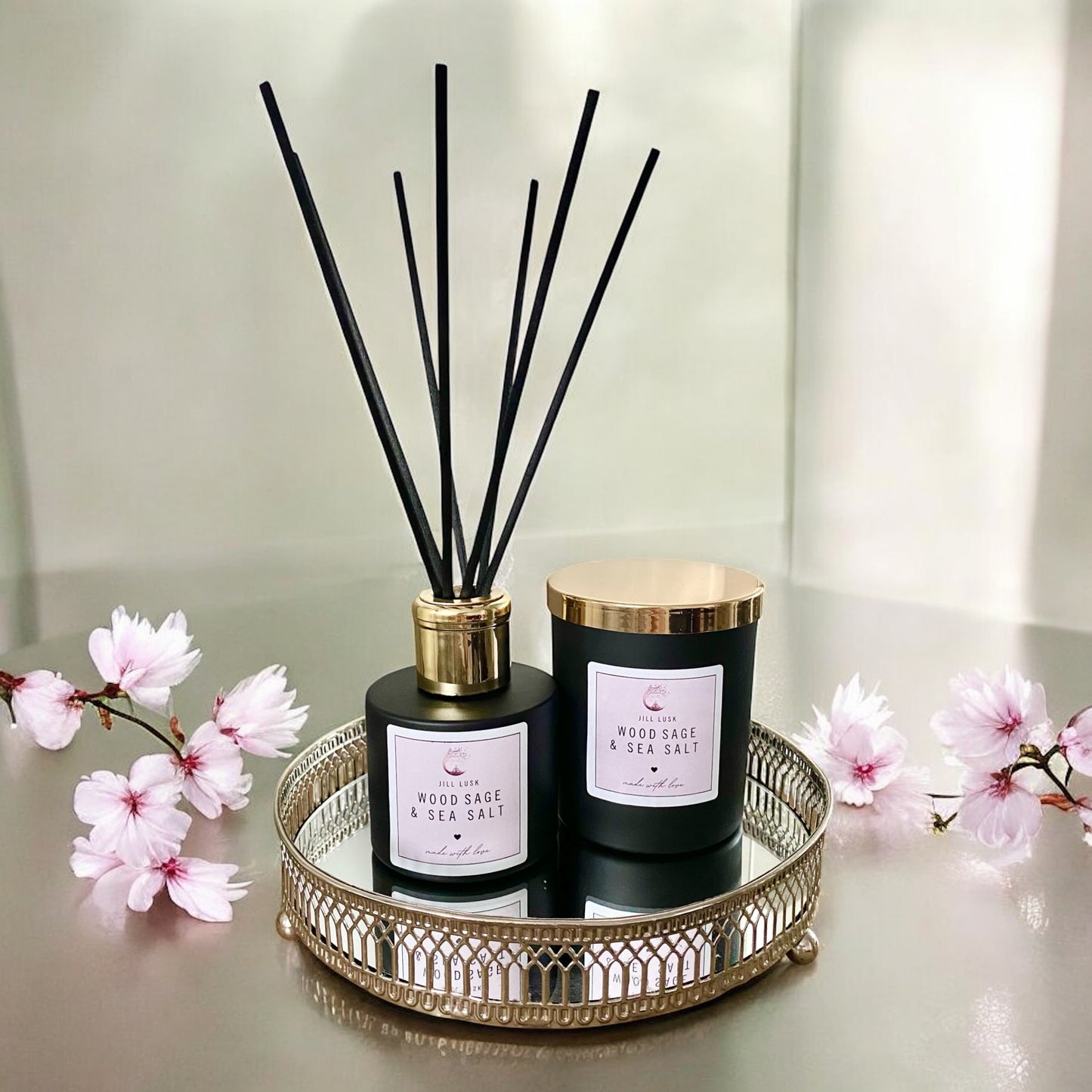 Candle & Diffuser Gift Box - Black Candle & Black Diffuser