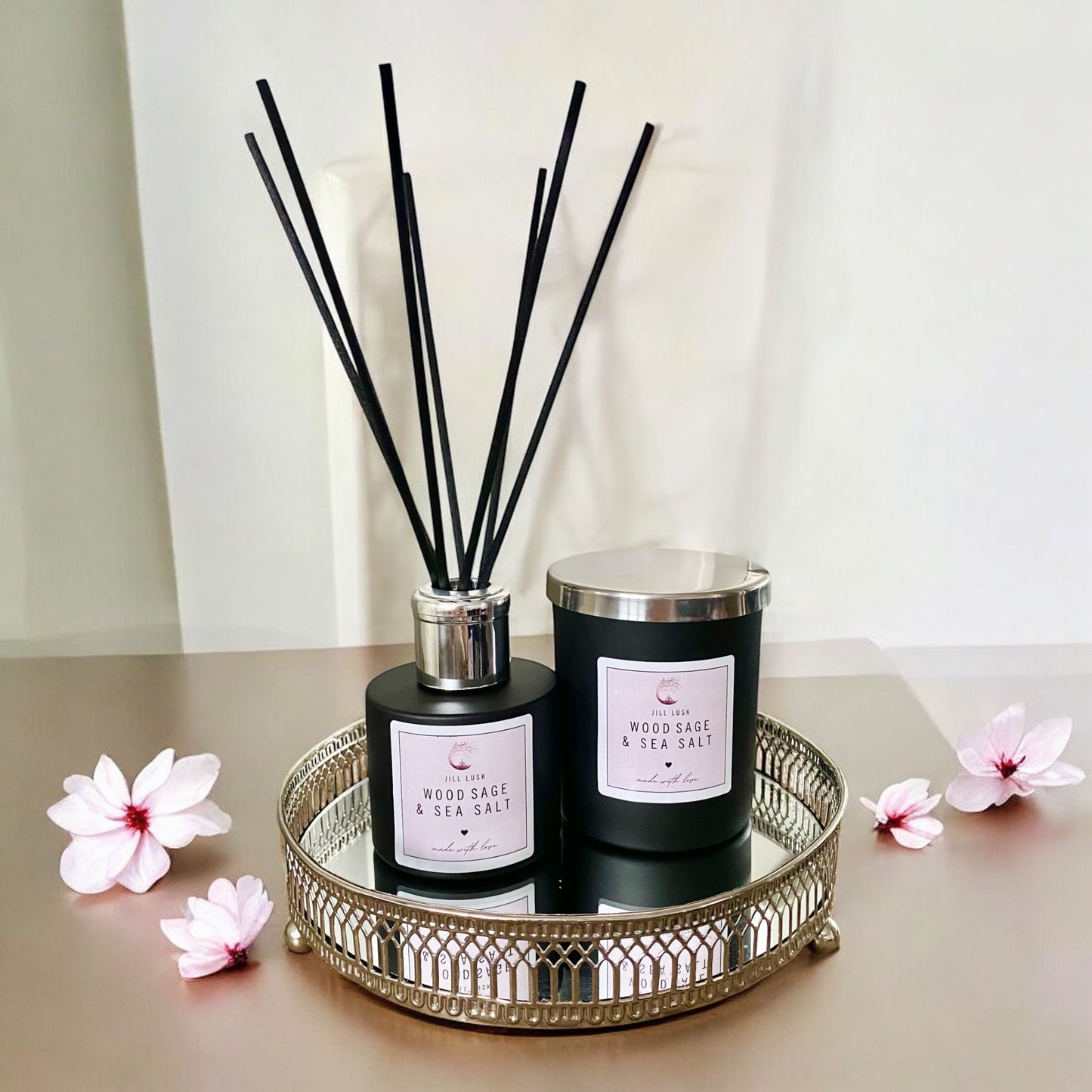 Candle & Diffuser Gift Box - Black Candle & Black Diffuser