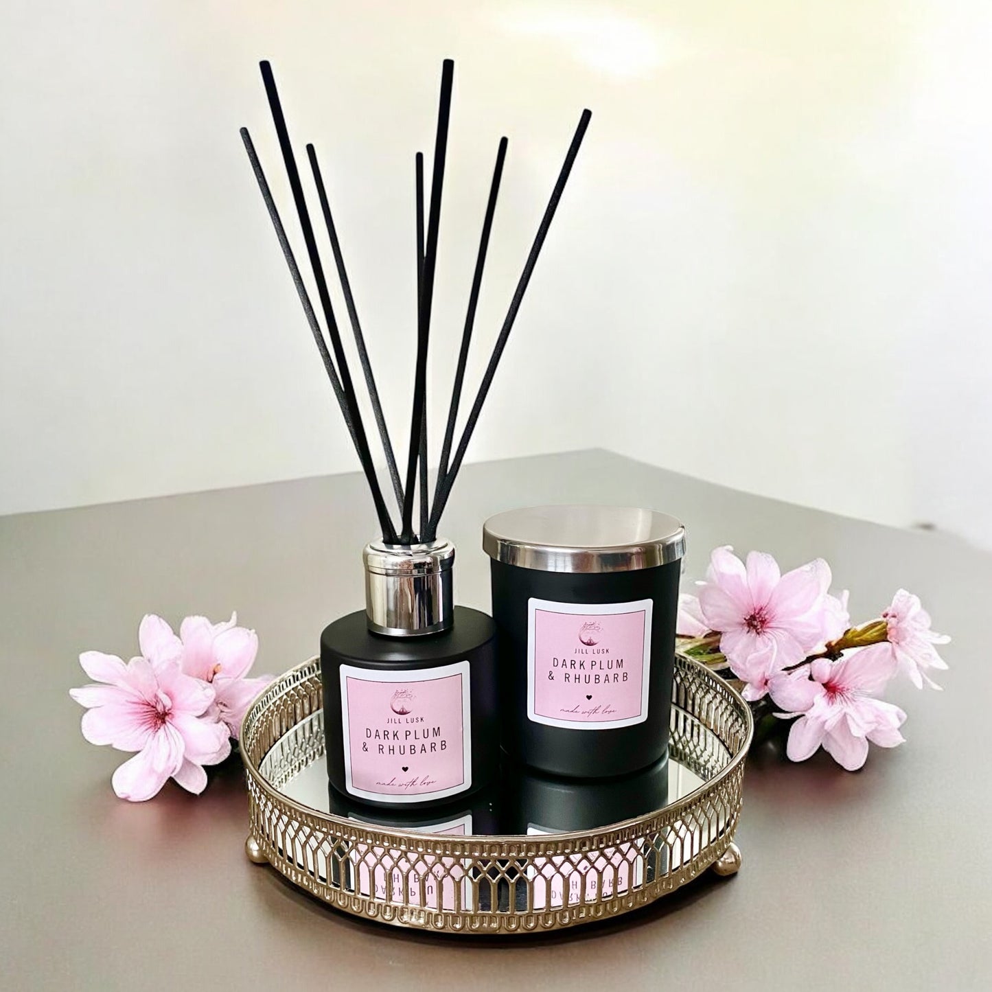 Candle & Diffuser Gift Box - Black Candle & Black Diffuser